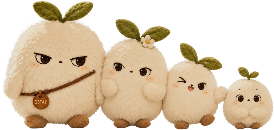 The OSTAY family mascots